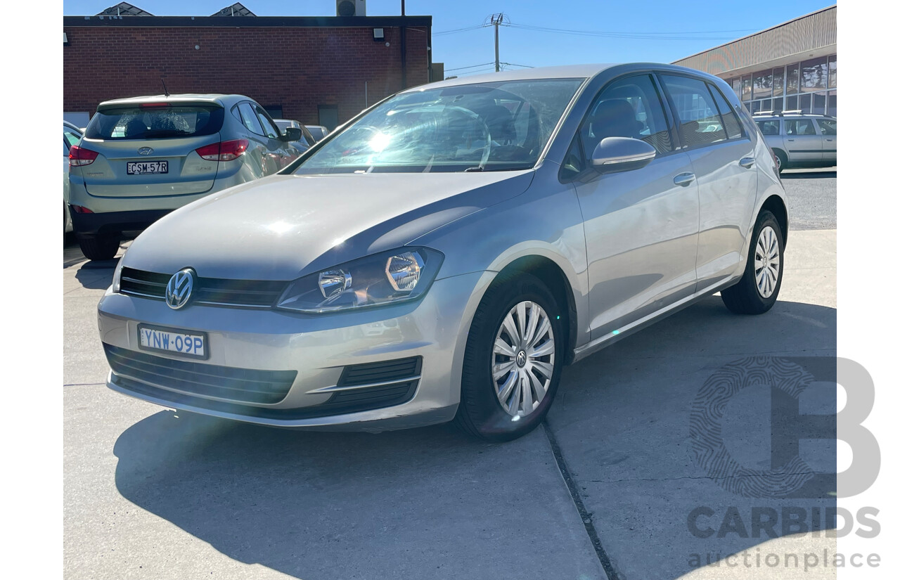 3/2015 Volkswagen Golf 90 TSI AU MY15 5d Hatchback Silver 1.4L