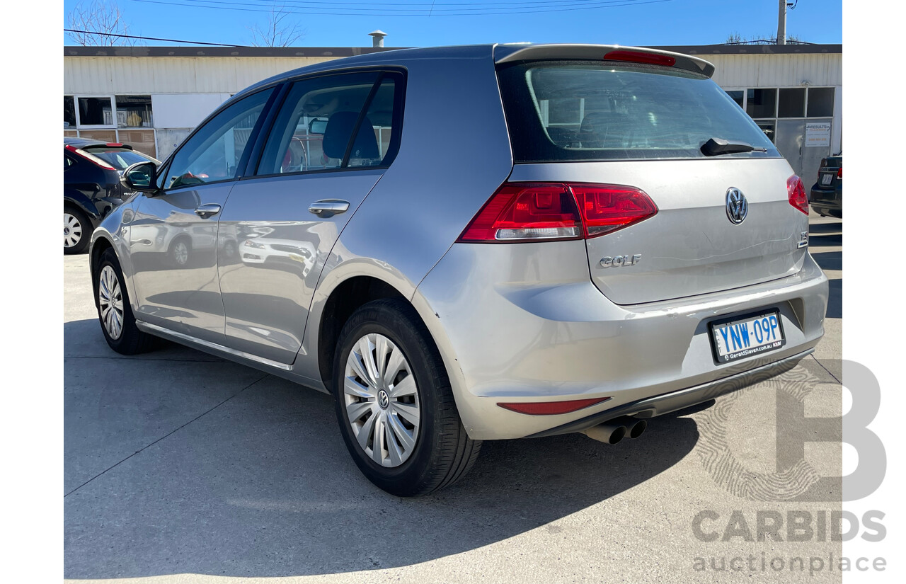 3/2015 Volkswagen Golf 90 TSI AU MY15 5d Hatchback Silver 1.4L