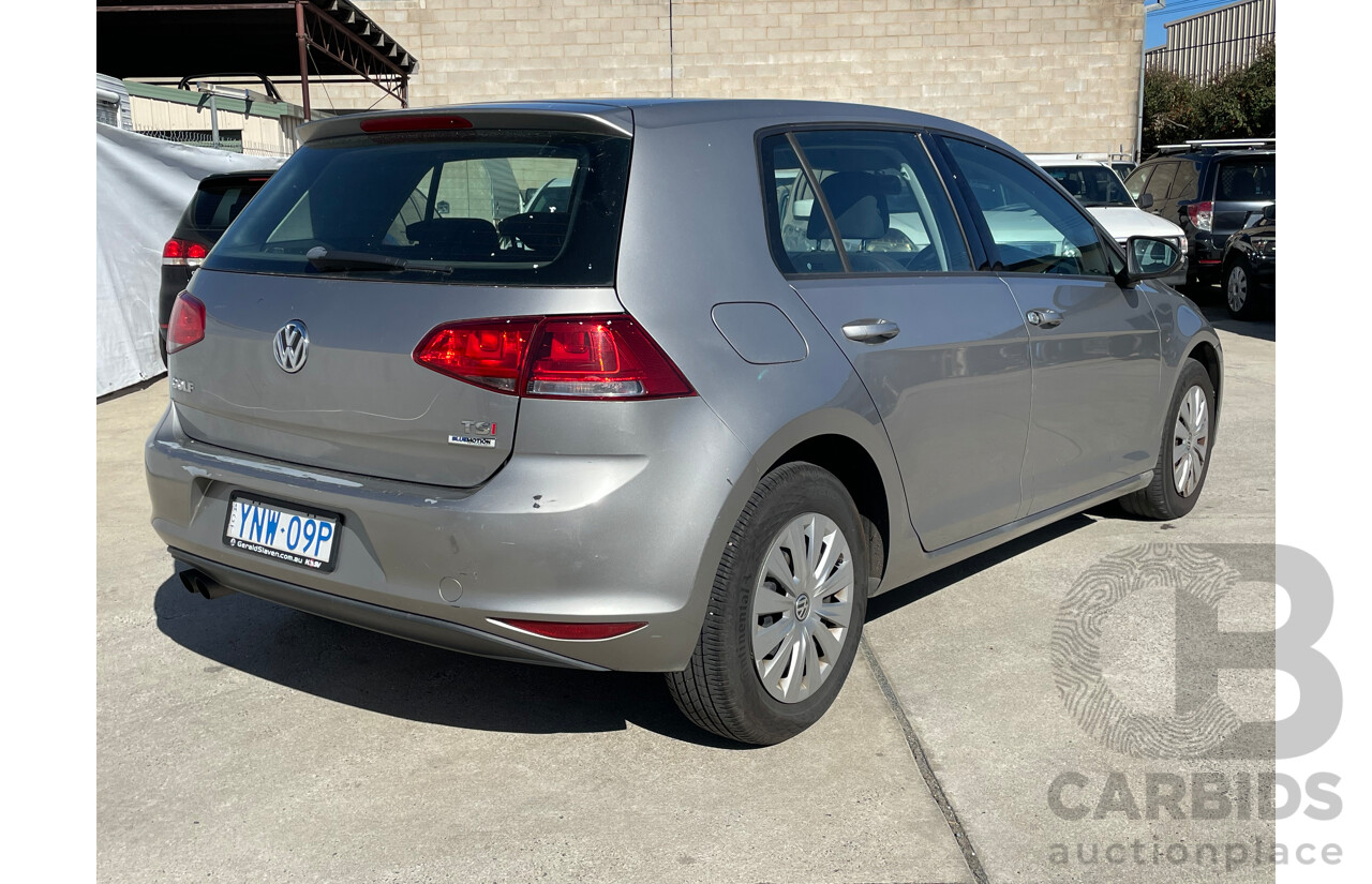 3/2015 Volkswagen Golf 90 TSI AU MY15 5d Hatchback Silver 1.4L