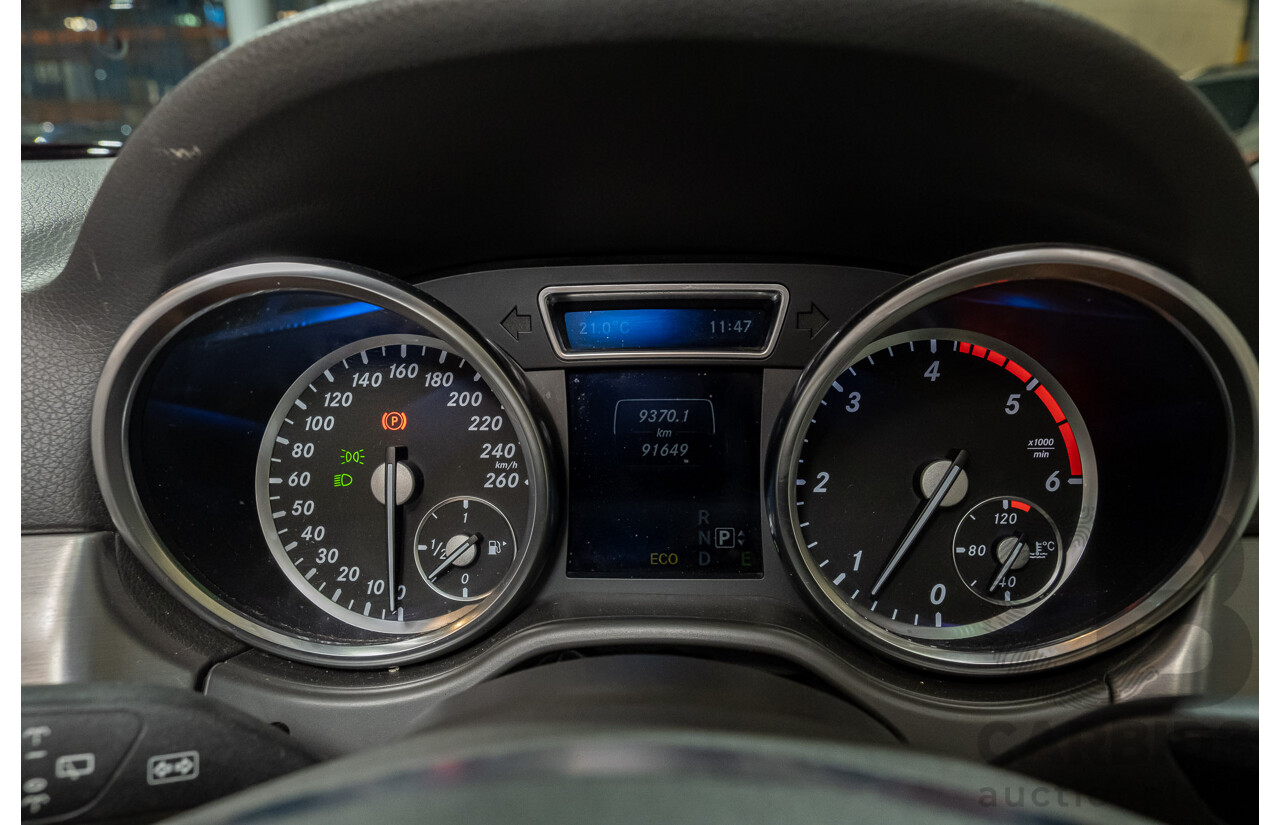 7/2015 Mercedes-Benz ML 250 CDI Bluetec (4x4) 166 MY15 4d Wagon Tenorite Grey Metallic Turbo Diesel 2.1L