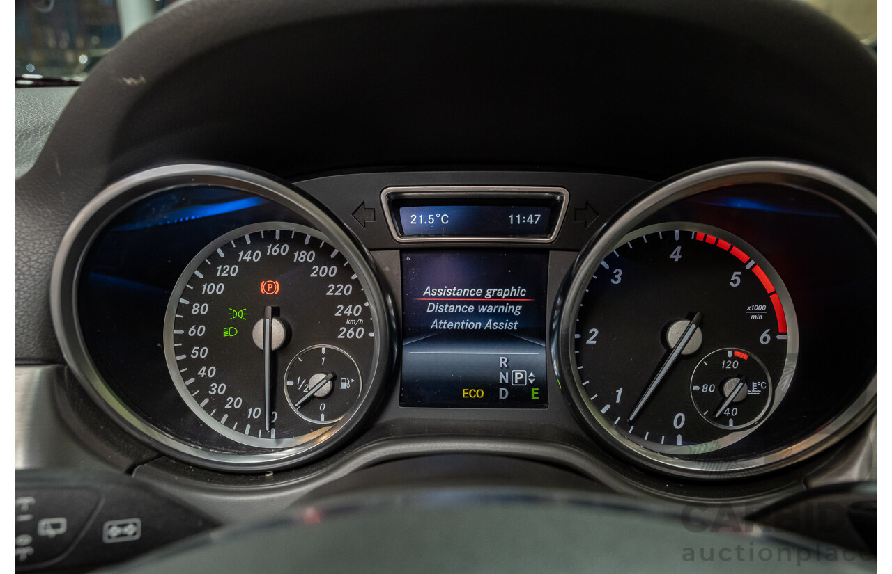 7/2015 Mercedes-Benz ML 250 CDI Bluetec (4x4) 166 MY15 4d Wagon Tenorite Grey Metallic Turbo Diesel 2.1L