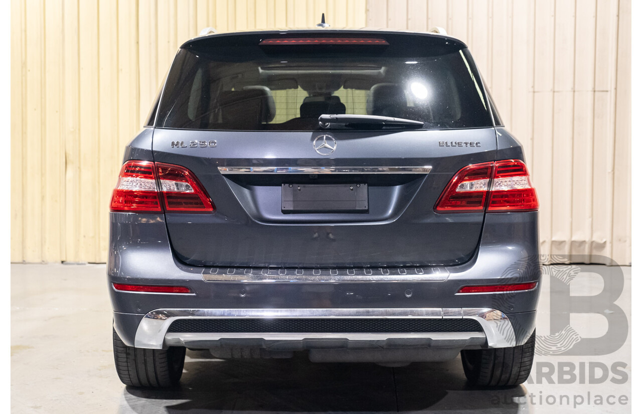 7/2015 Mercedes-Benz ML 250 CDI Bluetec (4x4) 166 MY15 4d Wagon Tenorite Grey Metallic Turbo Diesel 2.1L