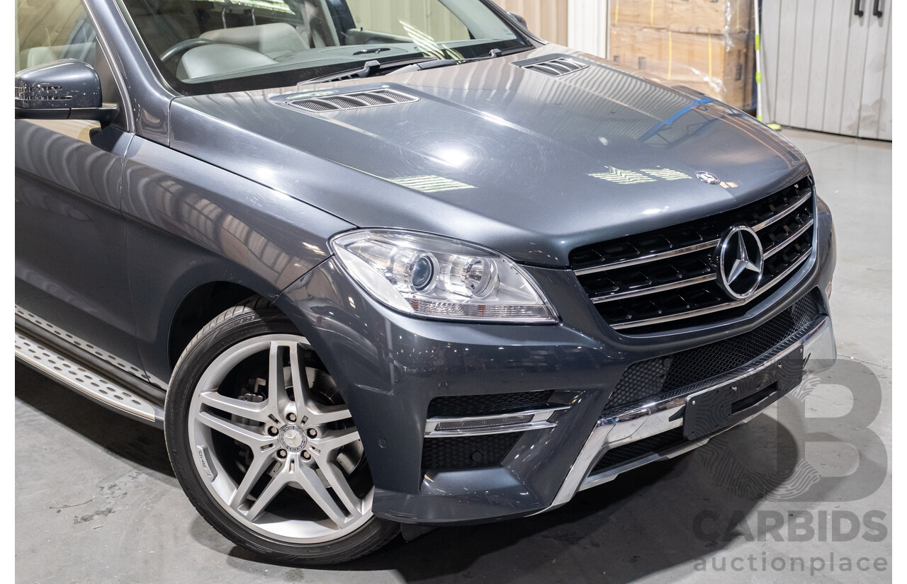 7/2015 Mercedes-Benz ML 250 CDI Bluetec (4x4) 166 MY15 4d Wagon Tenorite Grey Metallic Turbo Diesel 2.1L