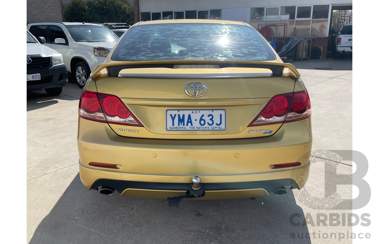 3/2007 Toyota Aurion Sportivo SX6 GSV40R 4d Sedan Gold 3.5L