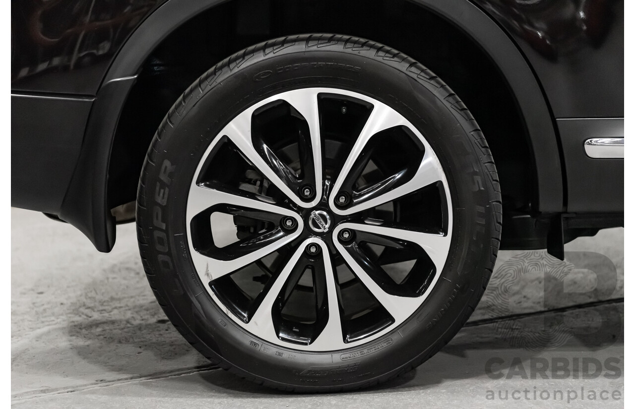 6/2014 Nissan Dualis +2 Ti-L (4x2) J10 MY13 4d Wagon Metallic Black 2.0L - 7 Seater