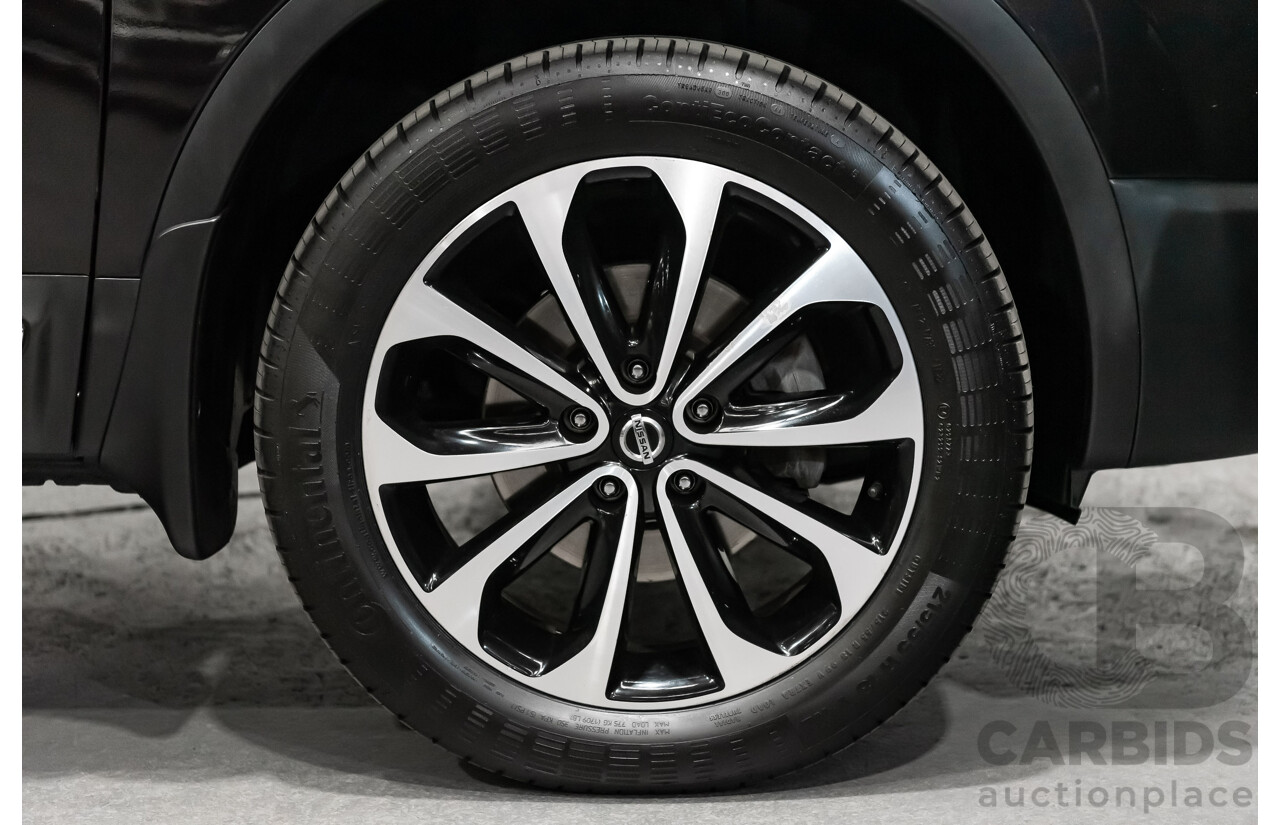 6/2014 Nissan Dualis +2 Ti-L (4x2) J10 MY13 4d Wagon Metallic Black 2.0L - 7 Seater