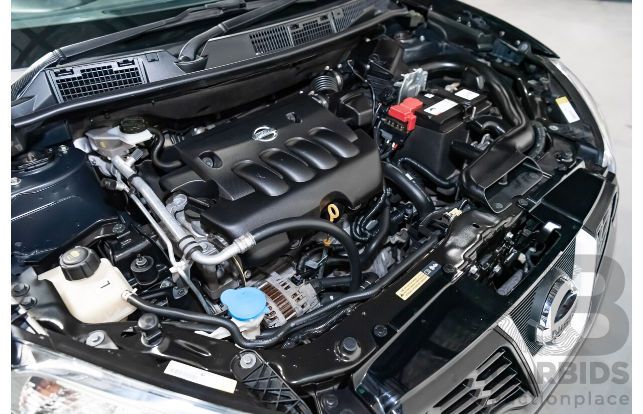 6/2014 Nissan Dualis +2 Ti-L (4x2) J10 MY13 4d Wagon Metallic Black 2.0L - 7 Seater