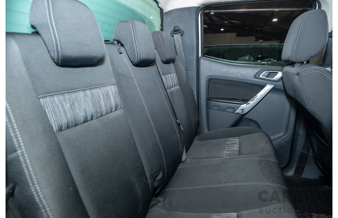 6/2013 Ford Ranger XLT 3.2 (4x4) PX 4d Dual Cab Utility White Turbo Diesel 3.2L