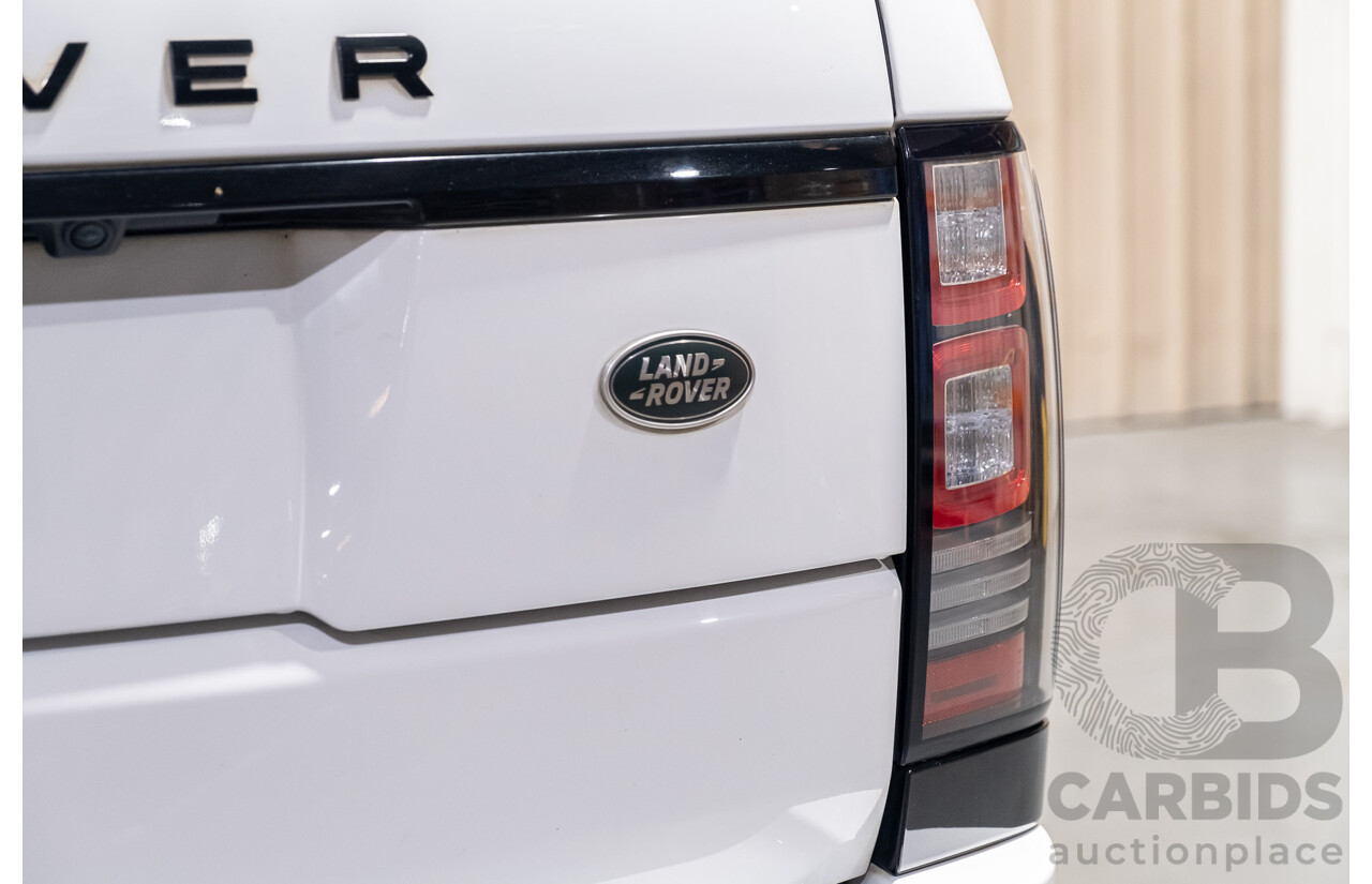 9/2015 Land Rover Range Rover Vogue SDV8 LG MY15.5 4d Wagon White Turbo Diesel V8 4.4L