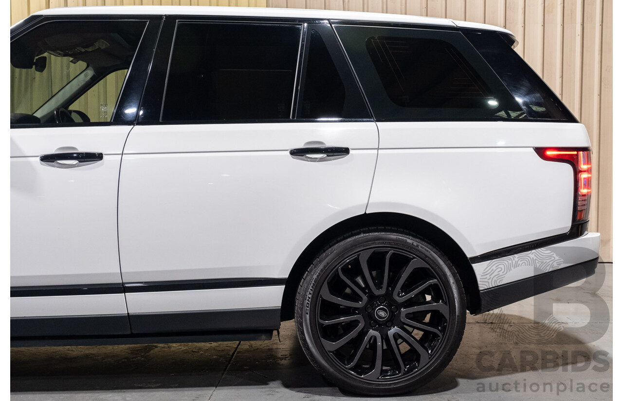 9/2015 Land Rover Range Rover Vogue SDV8 LG MY15.5 4d Wagon White Turbo Diesel V8 4.4L