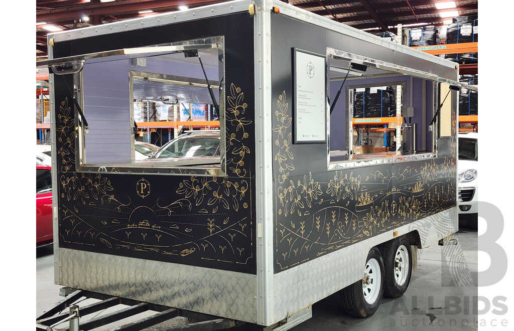 09/2018 Hope ZZ420 Dual Axle Food Van Trailer with Beer Tap