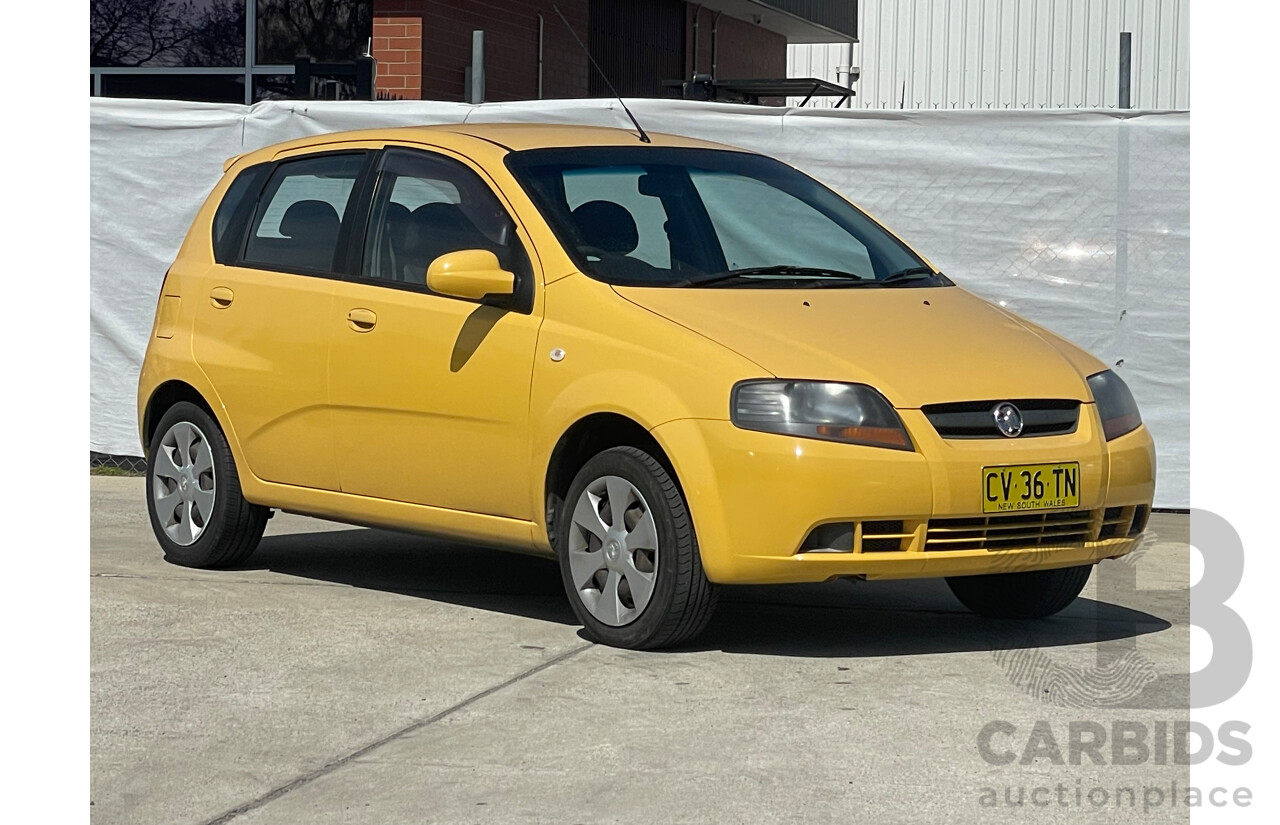 1/2008 Holden Barina  TK MY08 5d Hatchback Yellow 1.6L