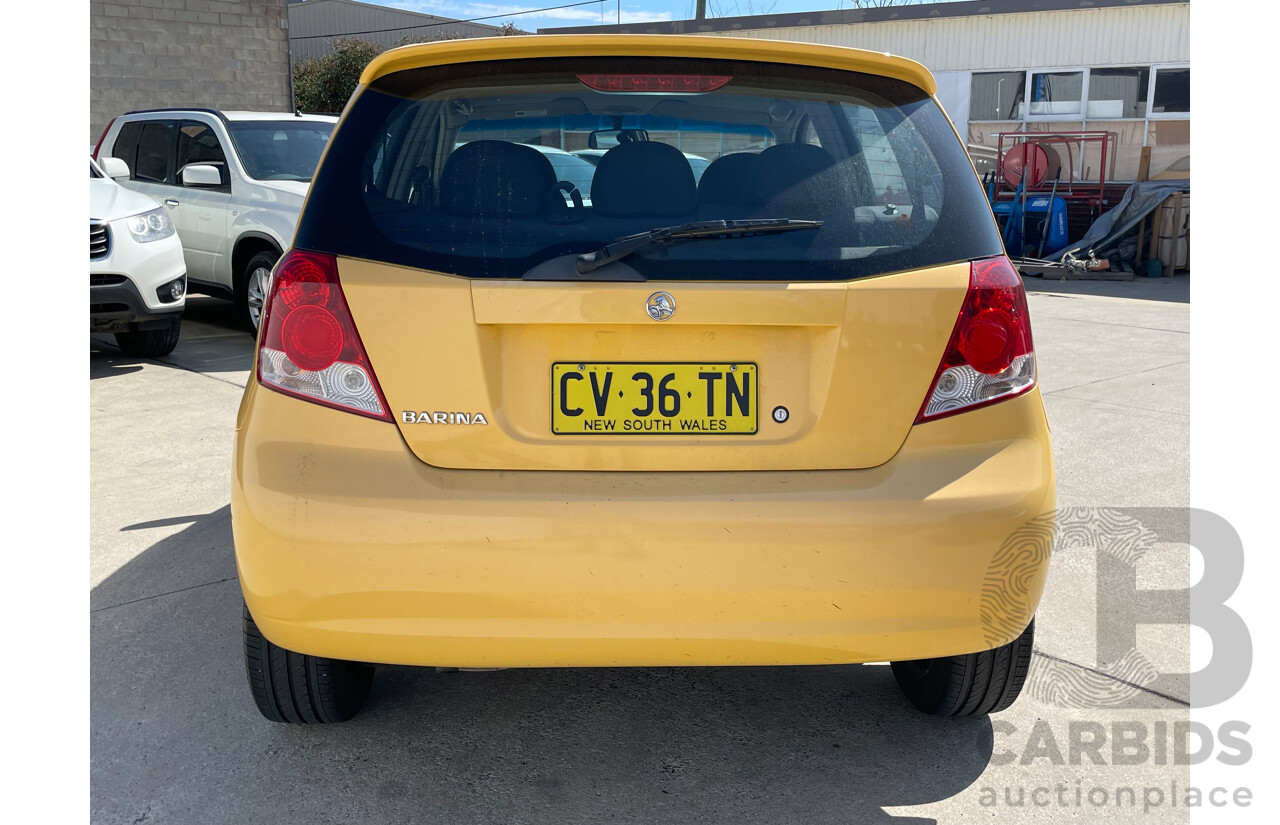 1/2008 Holden Barina  TK MY08 5d Hatchback Yellow 1.6L