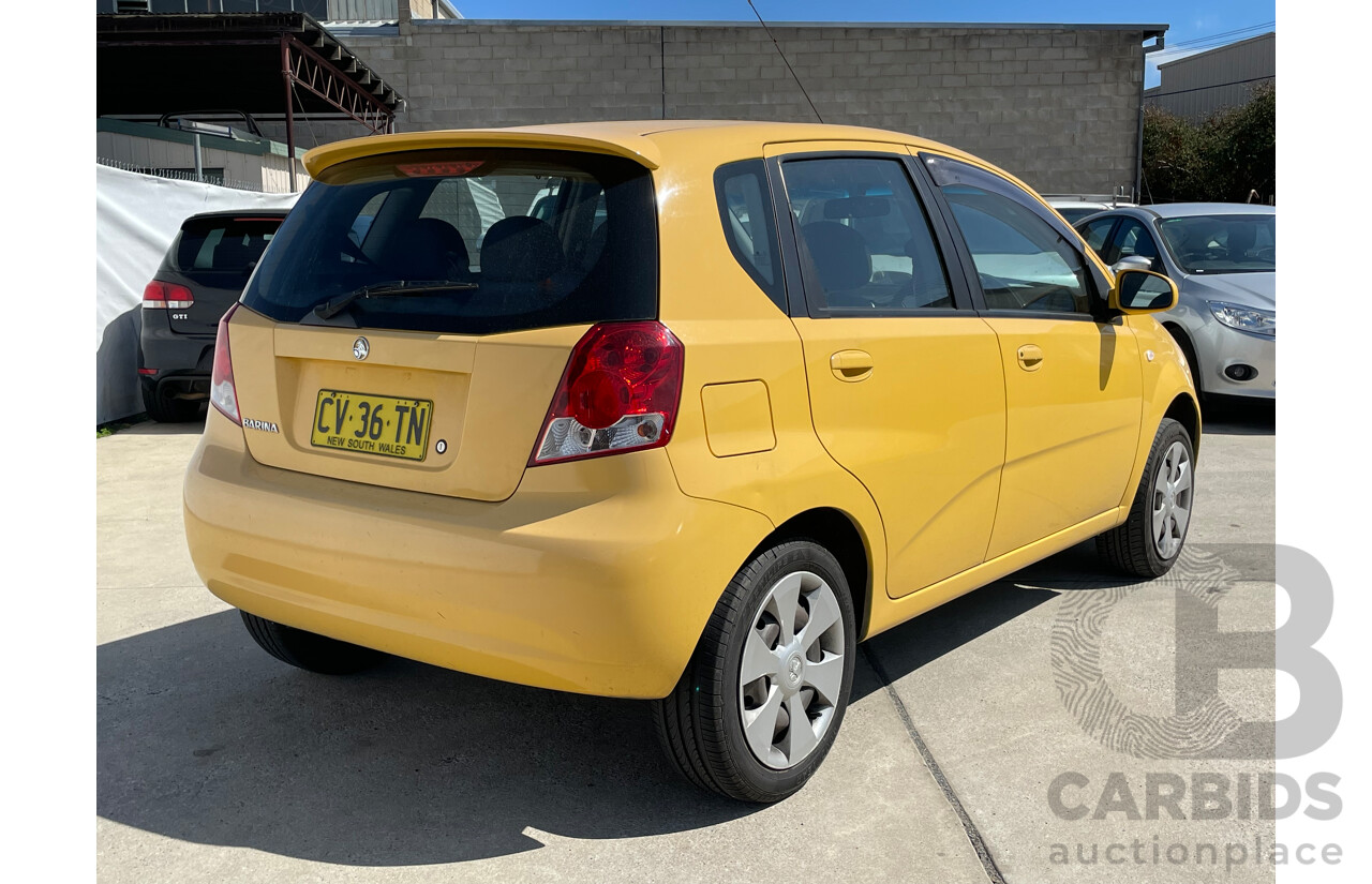 1/2008 Holden Barina  TK MY08 5d Hatchback Yellow 1.6L