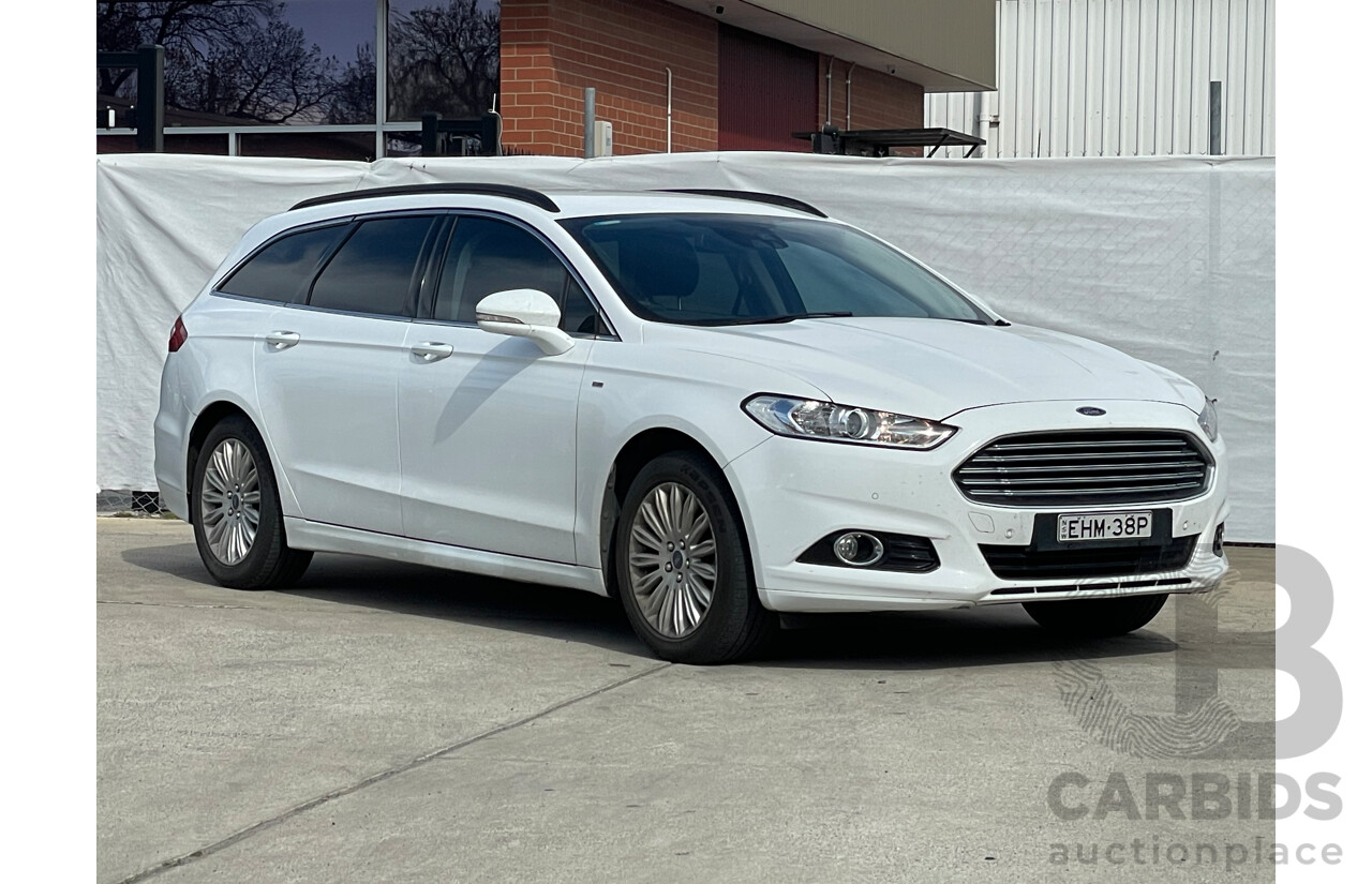 1/2017 Ford Mondeo Trend TDCi MD 4d Wagon White 2.0L