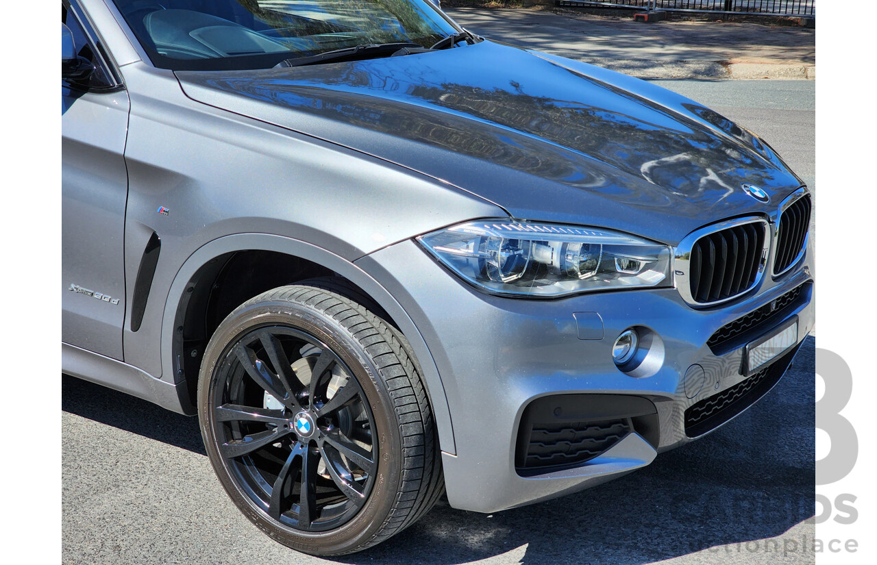 11/2016 BMW X6 Xdrive 30d M-Sport Package (AWD) F16 4d Coupe Space Grey Metallic Turbo Diesel 3.0L