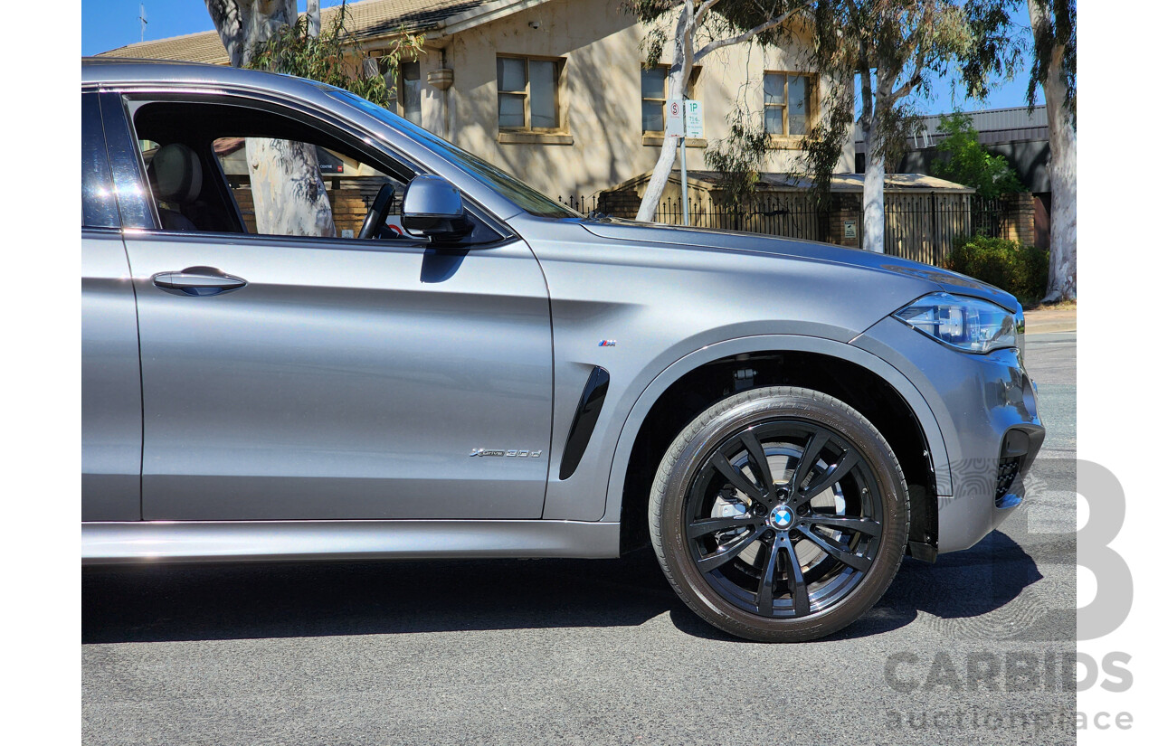 11/2016 BMW X6 Xdrive 30d M-Sport Package (AWD) F16 4d Coupe Space Grey Metallic Turbo Diesel 3.0L