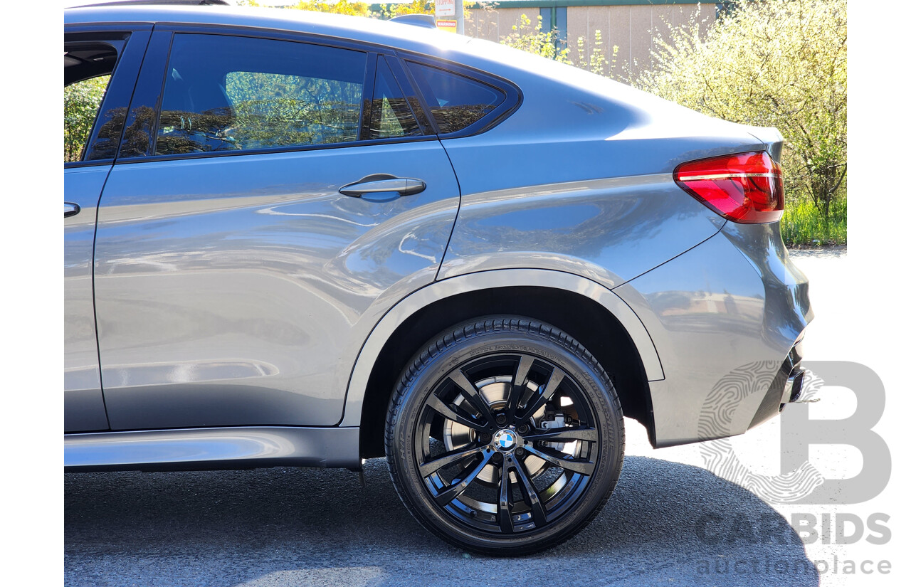 11/2016 BMW X6 Xdrive 30d M-Sport Package (AWD) F16 4d Coupe Space Grey Metallic Turbo Diesel 3.0L