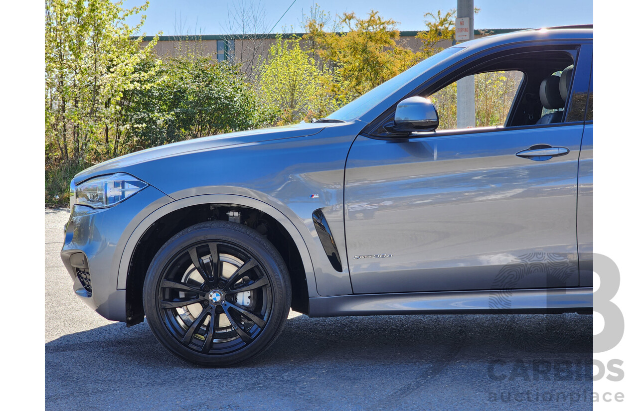 11/2016 BMW X6 Xdrive 30d M-Sport Package (AWD) F16 4d Coupe Space Grey Metallic Turbo Diesel 3.0L