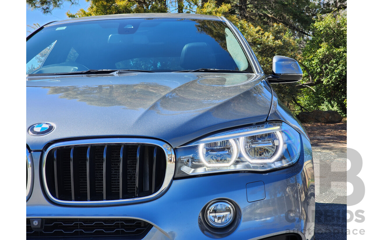 11/2016 BMW X6 Xdrive 30d M-Sport Package (AWD) F16 4d Coupe Space Grey Metallic Turbo Diesel 3.0L