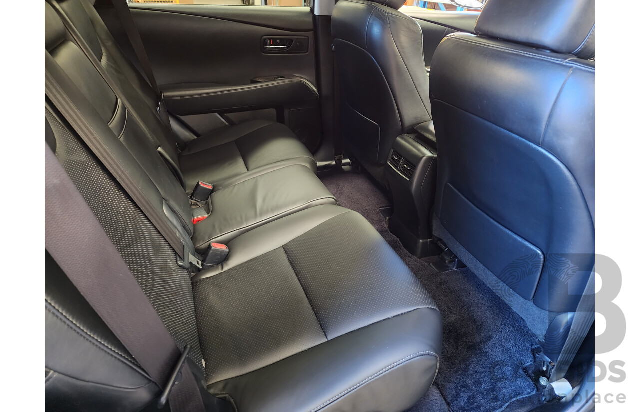 4/2013 Lexus RX450h Sports Luxury GYL15R MY13 4d Wagon Black 3.5L V6 Hybrid