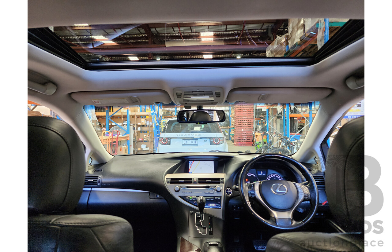 4/2013 Lexus RX450h Sports Luxury GYL15R MY13 4d Wagon Black 3.5L V6 Hybrid