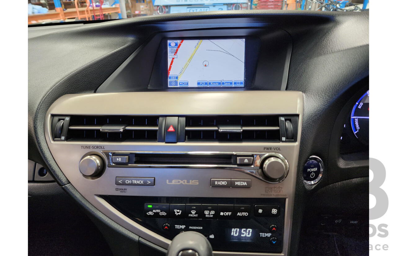 4/2013 Lexus RX450h Sports Luxury GYL15R MY13 4d Wagon Black 3.5L V6 Hybrid