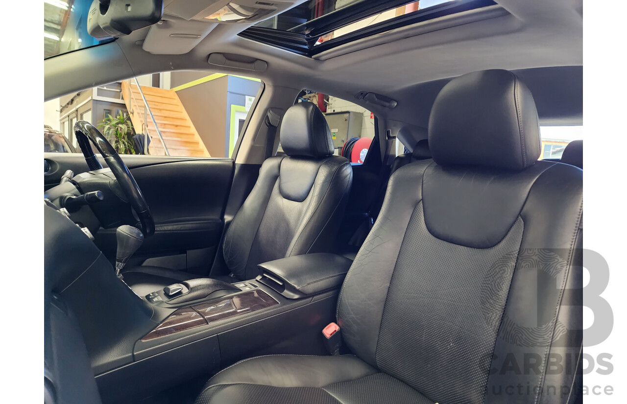 4/2013 Lexus RX450h Sports Luxury GYL15R MY13 4d Wagon Black 3.5L V6 Hybrid
