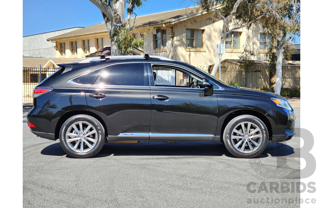 4/2013 Lexus RX450h Sports Luxury GYL15R MY13 4d Wagon Black 3.5L V6 Hybrid