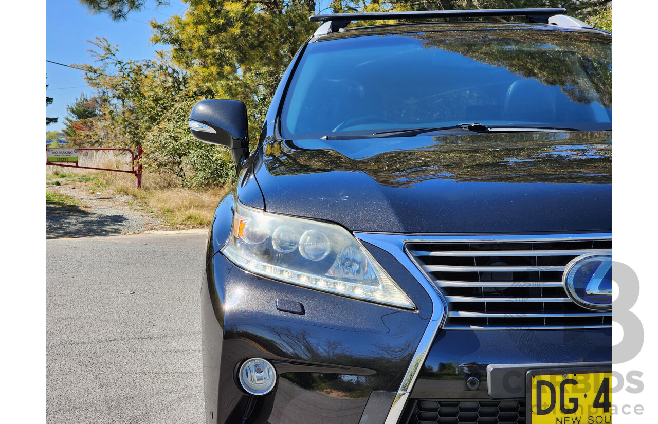 4/2013 Lexus RX450h Sports Luxury GYL15R MY13 4d Wagon Black 3.5L V6 Hybrid
