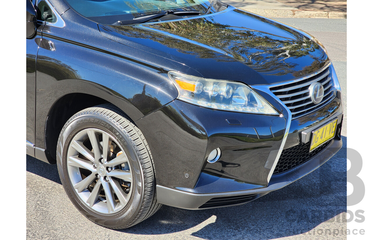 4/2013 Lexus RX450h Sports Luxury GYL15R MY13 4d Wagon Black 3.5L V6 Hybrid