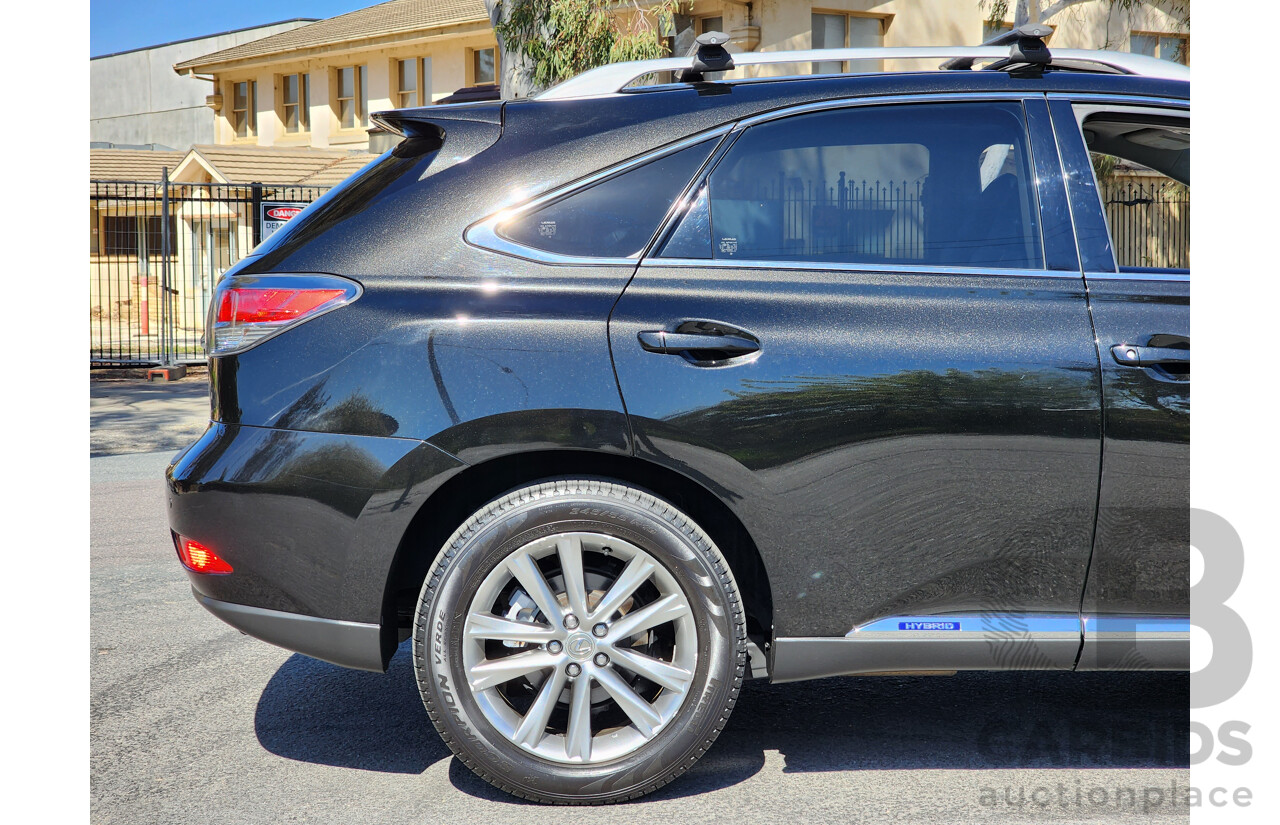 4/2013 Lexus RX450h Sports Luxury GYL15R MY13 4d Wagon Black 3.5L V6 Hybrid