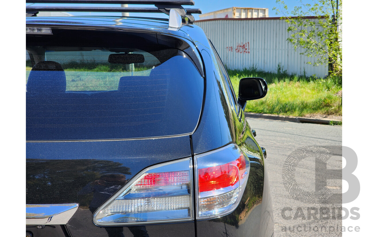 4/2013 Lexus RX450h Sports Luxury GYL15R MY13 4d Wagon Black 3.5L V6 Hybrid