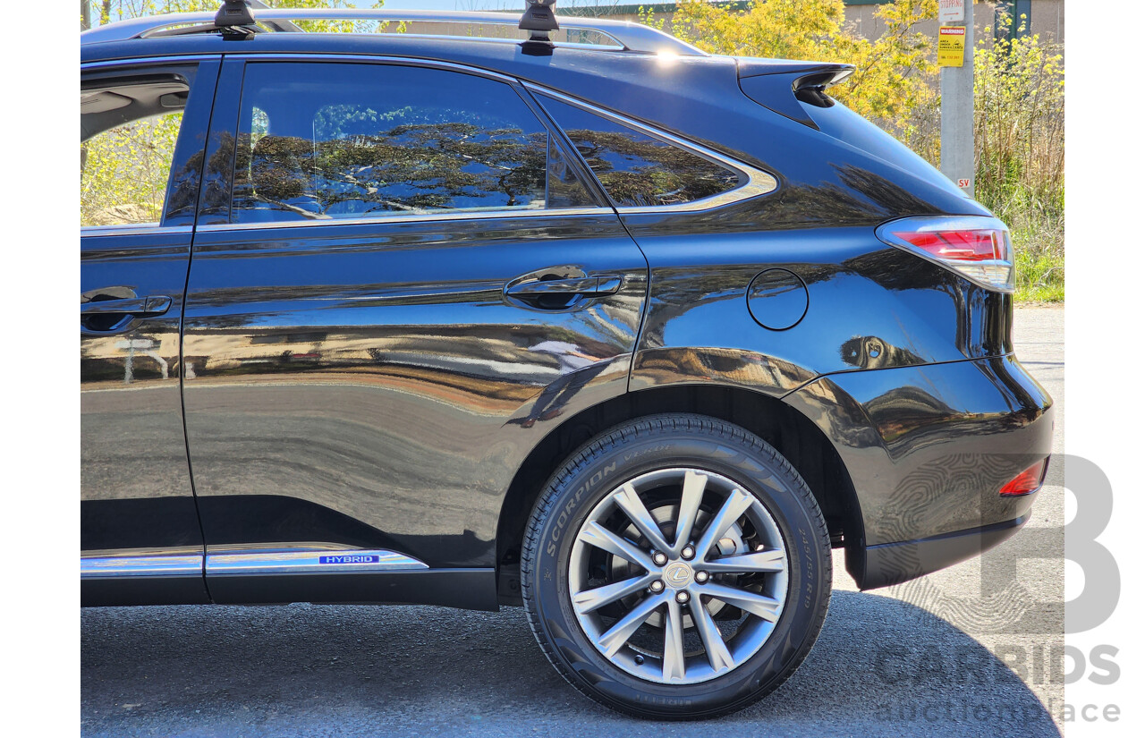 4/2013 Lexus RX450h Sports Luxury GYL15R MY13 4d Wagon Black 3.5L V6 Hybrid
