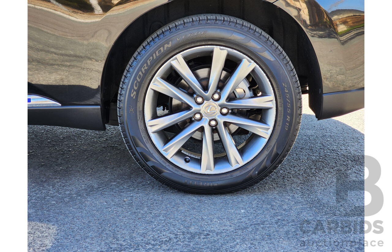 4/2013 Lexus RX450h Sports Luxury GYL15R MY13 4d Wagon Black 3.5L V6 Hybrid