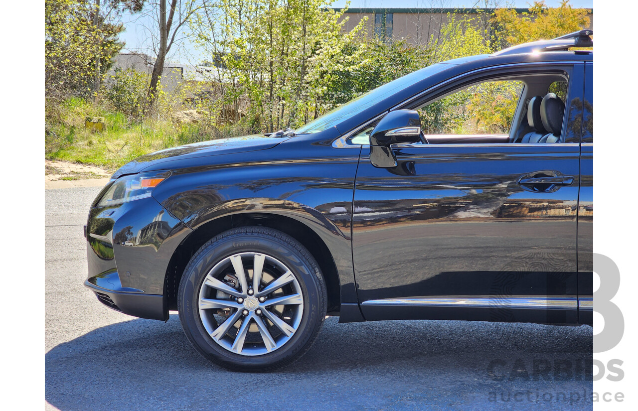 4/2013 Lexus RX450h Sports Luxury GYL15R MY13 4d Wagon Black 3.5L V6 Hybrid