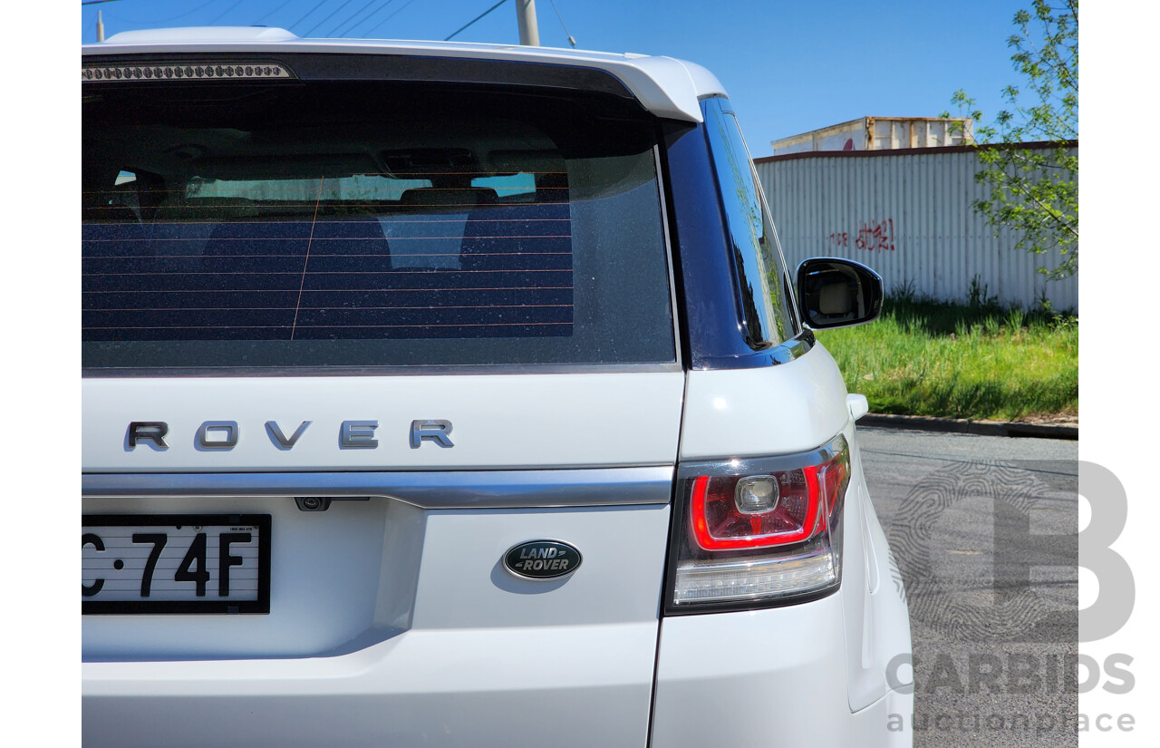 1/2015 Land Rover Range Rover Sport 3.0 SDV6 Autobiography LW MY15 4d Wagon White Turbo Diesel 3.0L