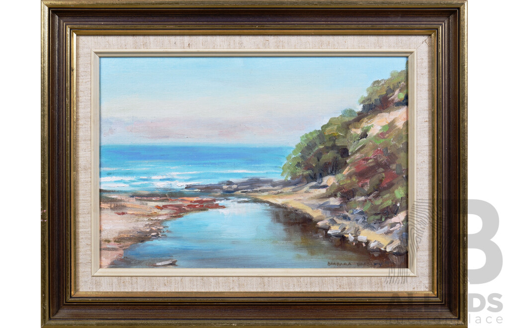 Barbara Beasley-Southgate (1939-2019), Along the Great Ocean Road, Oil on Canvas on Board