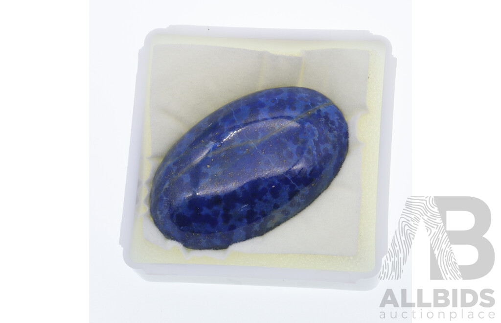 Lapis Lazuli (3) Oval Cabochon Gemstones, 39.12ct, 52.86ct & 53.40ct Each