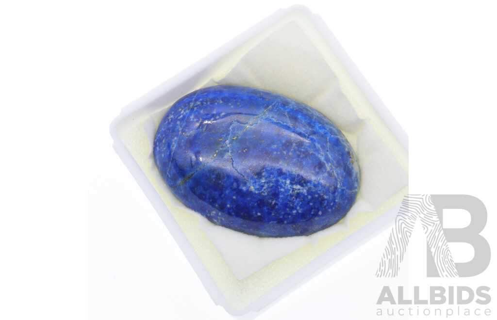 Lapis Lazuli (3) Oval Cabochon Gemstones, 39.12ct, 52.86ct & 53.40ct Each