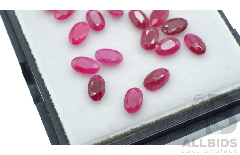 Rubies 6.55ct (20) Untreated Natural Oval Cut Unset Gemstones