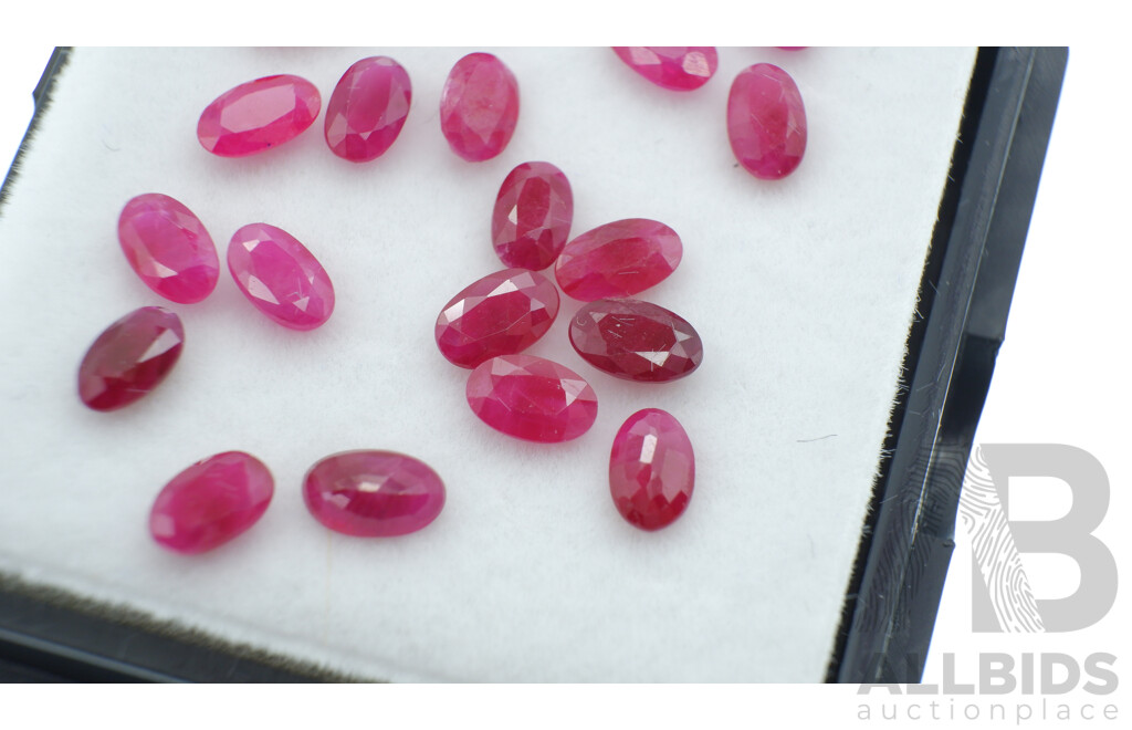 Rubies 6.55ct (20) Untreated Natural Oval Cut Unset Gemstones