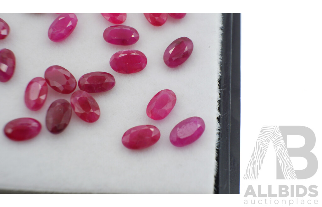 Rubies 6.55ct (20) Untreated Natural Oval Cut Unset Gemstones