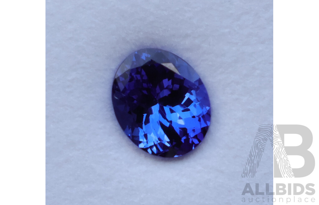 Tanzanite 4.52ct Oval Cut Unset Gemstone