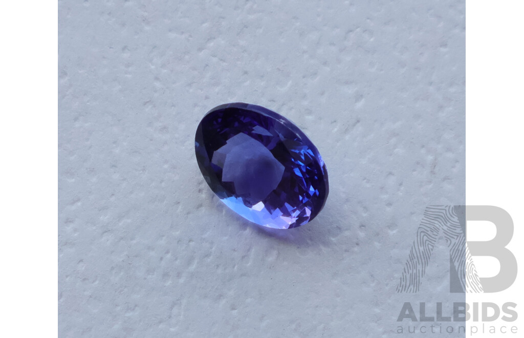 Tanzanite 4.52ct Oval Cut Unset Gemstone