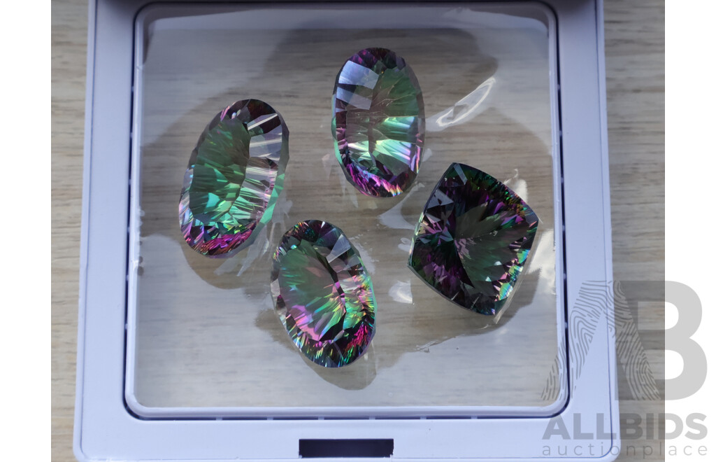 Mystic Topaz 94.80ct (4) Unset Gemstones in Various Cuts