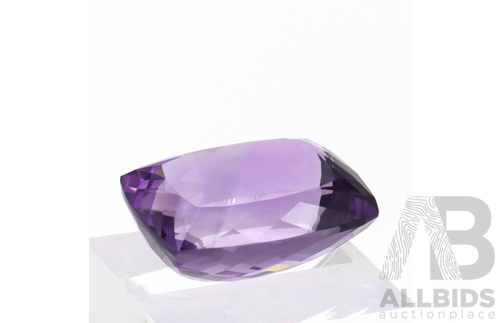 Amethyst - Natural Unset Elongated Cushion Cut Gemstone, 23mm X 17.7mm X 11.6mm, Weighs 33.84ct