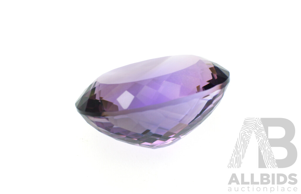 Amethyst 39.67ct Oval Faceted Natural Untreated Unset Gemstone