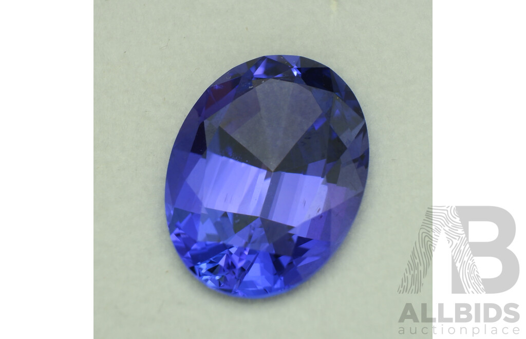 Tanzanite 6.72ct, Oval Cut Unset Gemstone