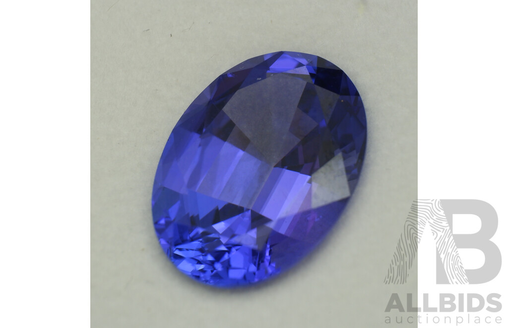 Tanzanite 6.72ct, Oval Cut Unset Gemstone